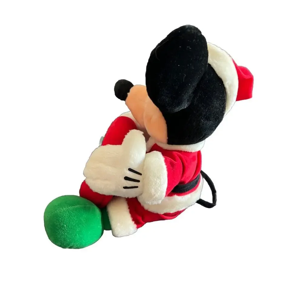 Walt Disney World Christmas Collection Photo Frame 2001 Plush Mickey Santa 10 “